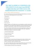 WGU D027 OA MEDICAL CONDITIONS AND TREATMENTS EXAM Actual Exam 2026&sol;2027 Complete Questions and Verified Answers with Detailed Rationales Pass Guaranteed - A&plus; Graded
