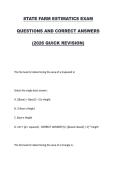 STATE FARM ESTIMATICS EXAM QUESTIONS AND CORRECT ANSWERS &lpar;2026 QUICK REVISION&rpar;&period;