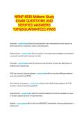 NRNP 6635 Midterm Study EXAM QUESTIONS AND VERIFIED ANSWERS 100&percnt; GUARANTEED PASS&period;