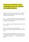 LDR-201S NCOA KNOWLEDGE CHECKS COMPREHENSIVE EXAM 2026 QUESTIONS WITH ANSWERS GRADED A&plus;