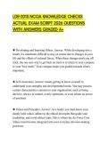 LDR-201S NCOA KNOWLEDGE CHECKS ACTUAL EXAM SCRIPT 2026 QUESTIONS WITH ANSWERS GRADED A&plus;