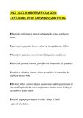 LING 1 UCLA MIDTERM EXAM 2026 QUESTIONS WITH ANSWERS GRADED A&plus;