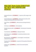 WGU D027 OBJECTIVE ASSESSMENT EXAM TESTBANK AND A COMPREHENSIVE STUDY GUIDE COMPLETE ACCURATE TEST QUESTIONS AND CORRECT VERIFIED ANSWERS &lpar;A NEW UPDATED VERSIONS&rpar; &vert;GUARANTEED PASS A&plus; &lpar;BRAND NEW&excl;&rpar; FULL REVISED WGU D027 OBJECTIVE ASS