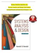 Solution Manual for Systems Analysis and Design 10th Edition by Kendall Kenneth and Kendall Julie&period;pdf