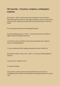 FDA Inspection &ndash; Procedures&comma; Compliance&comma; and Regulatory Guidelines