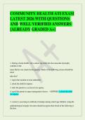 COMMUNITY HEALTH ATI EXAM  LATEST 2026 WITH QUESTIONS AND WELL VERIFIED ANSWERS &lbrack;ALREADY GRADED A&plus;&rsqb;