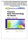 Test Bank - Clayton&rsquo;s Basic Pharmacology for Nurses&comma; 18th edition &lpar;Willihnganz&comma; 2020&rpar;&comma; Chapter 1-48 &vert; All Chapters