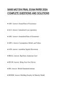 SANS MGT514 FINAL EXAM PAPER 2026 COMPLETE QUESTIONS AND SOLUTIONS