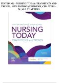 Test Bank - Nursing Today&colon; Transition and Trends&comma; 11th Edition &lpar;Zerwekh&comma; 2026&rpar;&comma; Chapter 1-26 &vert; All Chapters
