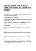 SANS SEC 301 FINAL EXAM SCRIPT 2026 COMPLETE QUESTIONS AND ANSWERS 100&percnt; CORRECT