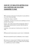 SANS SEC 301 SIMULATION MIDTERM EXAM 2026 QUESTIONS AND SOLUTIONS GUARANTEED TO PASS
