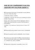 SANS SEC530 COMPREHENSIVE EXAM 2026 QUESTIONS WITH SOLUTIONS GRADED A&plus;