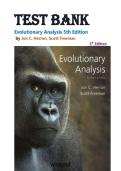 TEST BANK FOR Evolutionary Analysis 5th Edition by Jon C&period; Herron&comma; Scott Freeman&period; NEWEST EDITION&period;