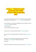 Exam 1 - Endocrine EXAM QUESTIONS AND VERIFIED ANSWERS 100- GUARANTEED PASS&period;