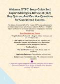 Alabama OTPC Study Guide Set &vert; Expert Strategies&comma; Review of &lpar;167&rpar; Key Quizzes&comma; And Practice Questions for Guaranteed Success&period;  
