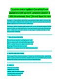 Fresenius Dialysis Water Treatment System Complete Study Guide 2026&sol;2027 &vert; Dialysis Equipment & Water Purification Systems