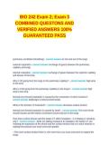 Purdue Biol 242 Final Exam  &semi;BIO 242 Exam 2&semi; Exam 3 COMBINED QUESTONS AND VERIFIED ANSWERS 100&percnt; GUARANTEED PASS