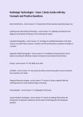 Radiologic Technologist &ndash; Exam 1 Study Guide with Key Concepts and Practice Questions