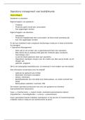 Tentamenstof &lpar;college aantekeningen&rpar; Operations Management voor bedrijfskunde