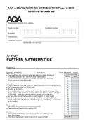 AQA A-LEVEL FURTHER MATHEMATICS Paper 2 2025 VERIFIED QP AND MS