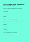 Physical Anthropology &ndash; Unit 2 Test Study Guide with Key Concepts and Practice Questions
