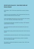 ACS Air Carrier Access Act &ndash; Exam Study Guide and Review Material