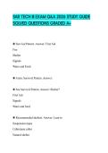 SAR TECH III EXAM Q&A 2026 STUDY GUIDE SOLVED QUESTIONS GRADED A&plus;