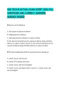 SAR TECH III ACTUAL EXAM SCRIPT 2026 FULL QUESTIONS AND CORRECT ANSWERS ALREADY PASSED