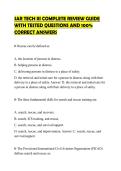 SAR TECH III COMPLETE REVIEW GUIDE WITH TESTED QUESTIONS AND 100&percnt; CORRECT ANSWERS