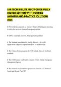 SAR TECH III ELITE STUDY GUIDE FULLY SOLVED EDITION WITH VERIFIED ANSWERS AND PRACTICE SOLUTIONS 2026