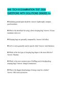 SAR TECH III EXAMINATION TEST 2026 QUESTIONS WITH SOLUTIONS GRADED A&plus;