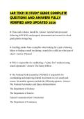 SAR TECH III STUDY GUIDE COMPLETE QUESTIONS AND ANSWERS FULLY VERIFIED AND UPDATED 2026