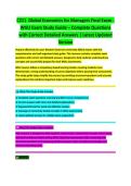 C211 Global Economics for Managers Final Exam Study Guide 2026&sol;2027 &vert; Comprehensive Review & Solutions