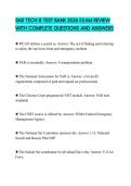 SAR TECH III TEST BANK 2026 EXAM REVIEW WITH COMPLETE QUESTIONS AND ANSWERS