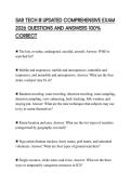 SAR TECH III UPDATED COMPREHENSIVE EXAM 2026 QUESTIONS AND ANSWERS 100&percnt; CORRECT