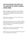 SAR TECH III UPDATED EXAM SCRIPT 2026 FULL QUESTIONS AND CORRECT ANSWERS ALREADY PASSED