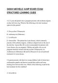 SARAH MICHELLE AANP BOARD EXAM STRUCTURED LEARNING GUIDE