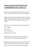 SARAH MICHELLE BOARD REVIEW 2026 COMPREHENSIVE STUDY GUIDE Q&A