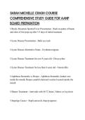 SARAH MICHELLE CRASH COURSE COMPREHENSIVE STUDY GUIDE FOR AANP BOARD PREPARATION
