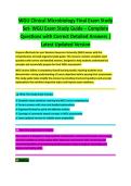 Clinical Microbiology Final Exam Study Set WGU 2026&sol;2027 &vert; Microbial Pathogens & Lab Techniques