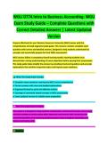 Intro to Business Accounting D774 WGU Study Guide 2026&sol;2027 &vert; Accounting Fundamentals