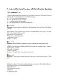 Maternal Newborn Nursing ATI-Style Practice Questions &vert; Maternity Nursing Exam Prep & Study Guide