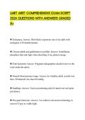 LMRT ARRT COMPREHENSIVE EXAM SCRIPT 2026 QUESTIONS WITH ANSWERS GRADED A&plus;