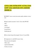 LOYOLA EMS SYSTEM ENTRY ACTUAL EXAM SCRIPT 2026 QUESTIONS WITH ANSWERS GRADED A&plus;