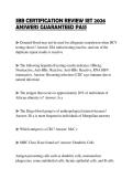 SBB CERTIFICATION REVIEW SET 2026 ANSWERS GUARANTEED PASS