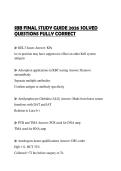 SBB FINAL STUDY GUIDE 2026 SOLVED QUESTIONS FULLY CORRECT
