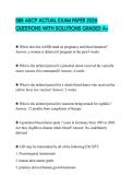 SBB ASCP ACTUAL EXAM PAPER 2026 QUESTIONS WITH SOLUTIONS GRADED A&plus;