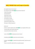 ANCC PMHNP Role and Scope of Practice Study Guide 2026&sol;2027 &vert; Clinical Responsibilities & Legal Standards