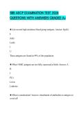 SBB ASCP EXAMINATION TEST 2026 QUESTIONS WITH ANSWERS GRADED A&plus;