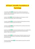 AP Psychology&colon; Scientific Foundations Study Guide 2026&sol;2027 &vert; Research&comma; Theories & Experimental Design
